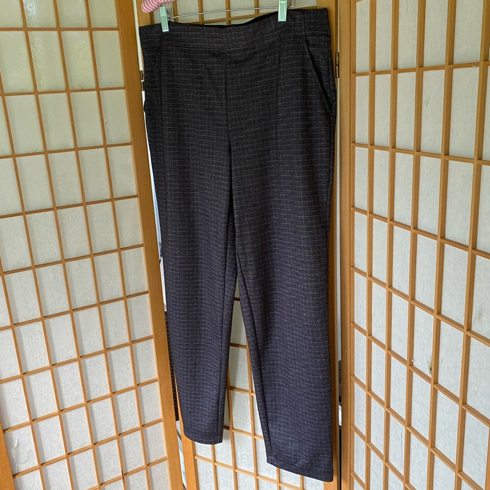 Max Studio Gingham Checked Slim Straight Leg Silh… - image 5